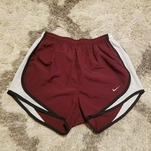 Maroon Nike Dri Fit Shorts